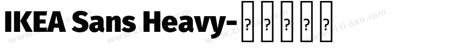 IKEA Sans Heavy字体转换